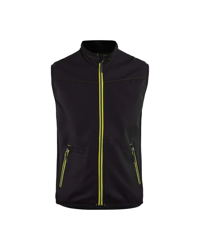 Blakläder 385025169933X-Large Softshell Gilet, Black/Yellow, X-Large