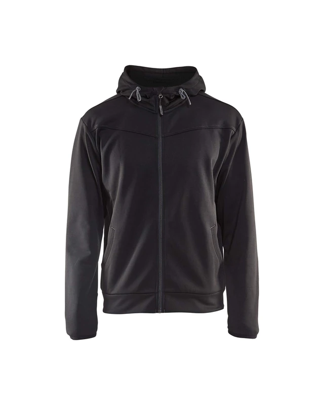 Blakläder 336325269998S Hoodie with Full Zip, Black/Dark Grey, Small