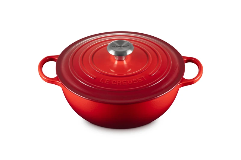 LE CREUSET Signature Soup Pot 26cm Cerise SS Knob