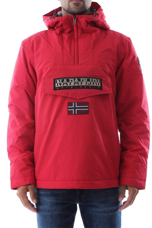 Napapijri Men's Rainforest Winter 1 Jacket, Red (Pop R41), Small - Image 1