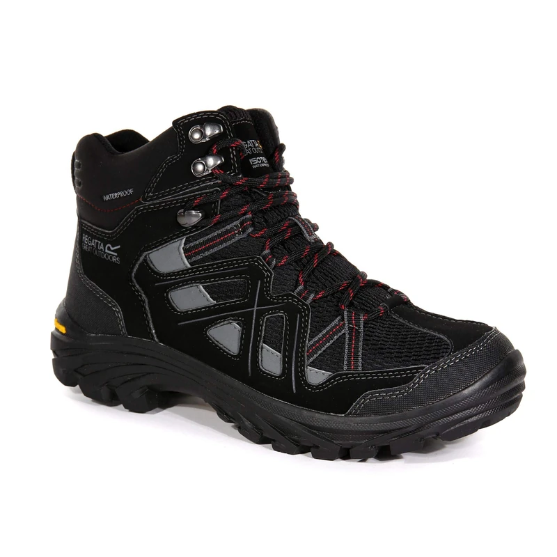 Regatta Mens Burrell II Black/Granit EU47/UK12