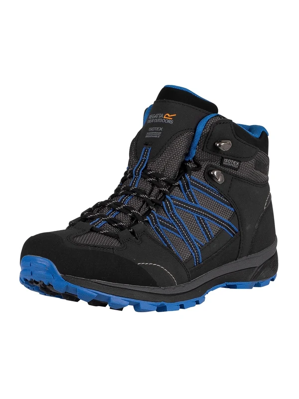 Regatta Mens Samaris Mid II Hiking Boots (9.5 UK) (Ash/Oxford Blue)