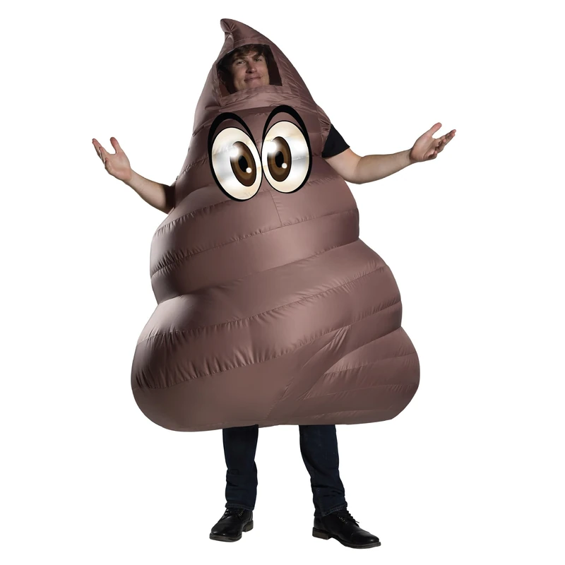 Bristol Novelty Inflatable Poop Adult's Fancy Dress Costume.