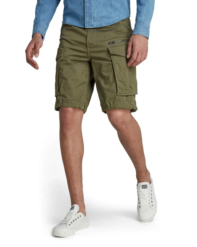 G-STAR Men's Rovic Zip Relaxed Shorts, Green (sage D08566-5126-724), 28