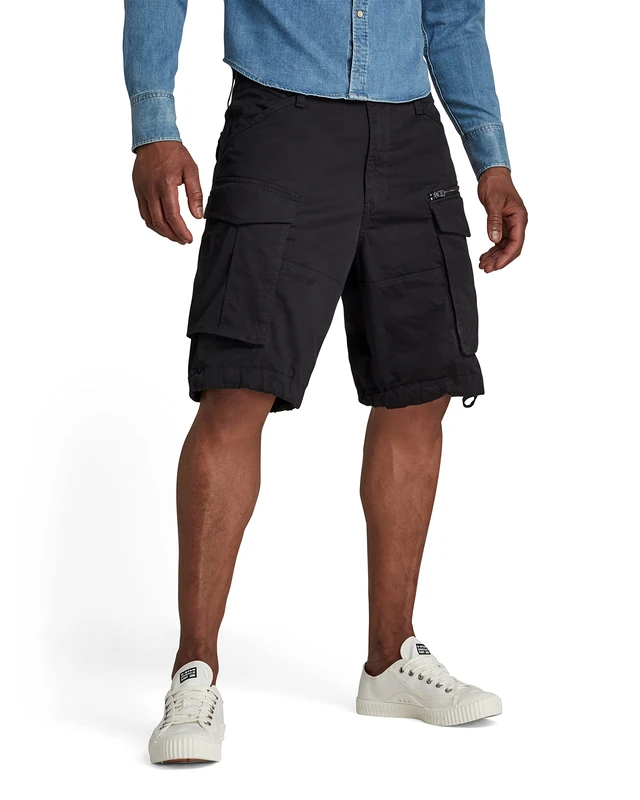 G-STAR Men's Rovic Zip Relaxed Shorts, Black (black D08566-5126-990), 28