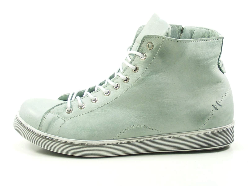 Andrea Conti Women's Lace-Up Sneaker, Mint, 7.5 UK