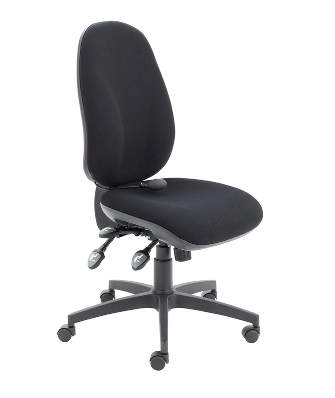 Office Hippo Physio Approved Desk Chair, Ergonomic Home & Office Chair With Adjustable Seat, Back & Lumbar Pump For Comfort & Support, Computer Chair With Seat Slide - Black