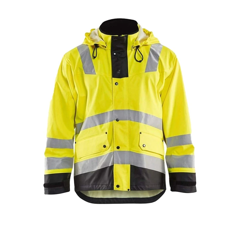Blakläder 430220033399S High-Vis Rain Jacket "level 2", Yellow/Black, Small
