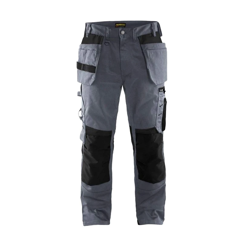 Blakläder 155518609499D124 Craftsman Trousers, Grey/Black, D124