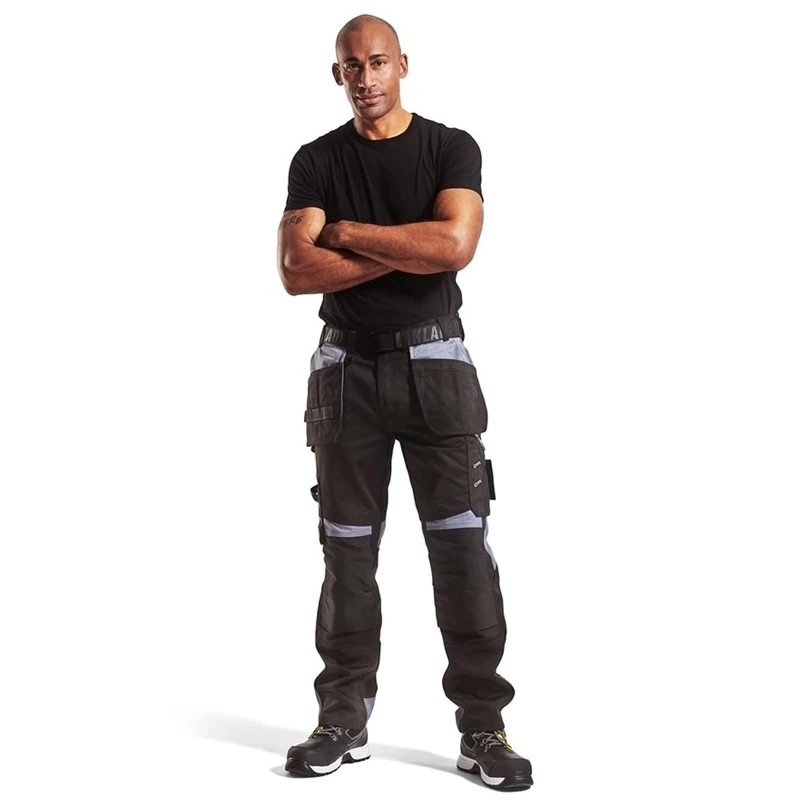 Blakläder 155518609994C44 Craftsman Trousers, black/grey, C44