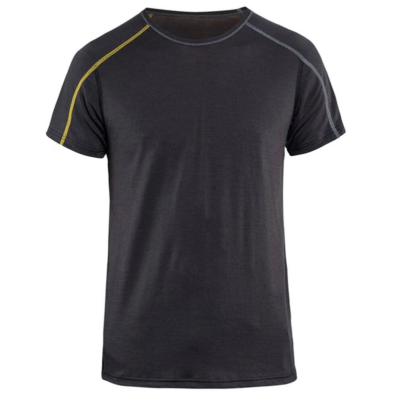 Blakläder 479817349835S Underwear T-Shirt "X-Largeight", Dark Grey/Yellow, Small