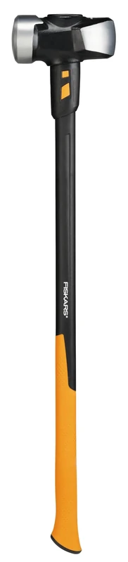 Fiskars IsoCore XL sledge hammer for driving wooden stakes or demolition work, length: 92 cm, weight: 5.67 kg, black/orange, 1020164