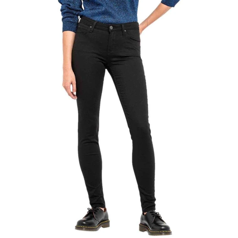 Lee Women's Scarlett Skinny Jeans, Black Rinse, 25W / 31L