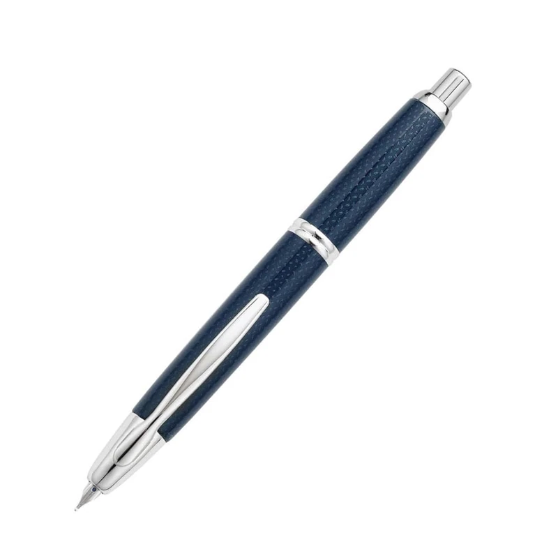 Pilot Capless Medium Retractable Fountain Pen Graphite - Blue - Image 1