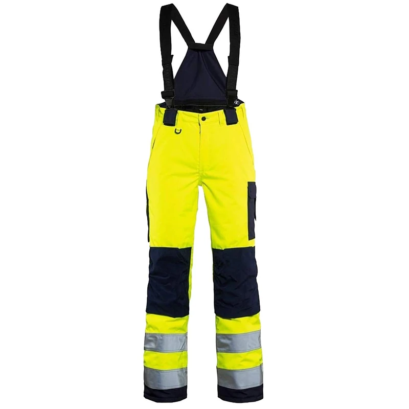 Blakläder 788519773389C48 High-Vis Winter Trousers Size For Ladies in Yellow/Navy Blue, C48