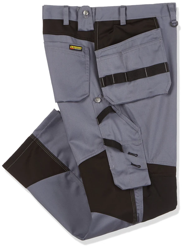 Blakläder 155518609499D116 Craftsman Trousers, Grey/Black, Size D116