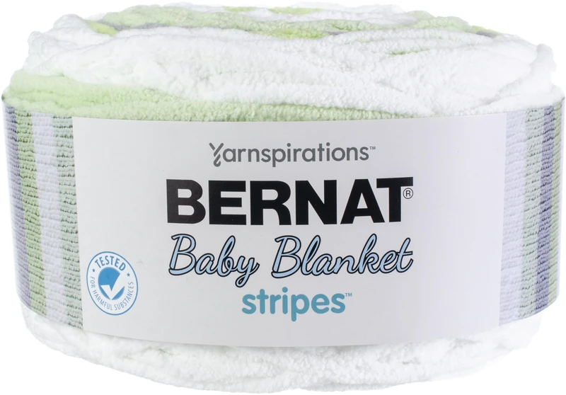 Bernat Baby Blanket Stripes -300G- Sprouts - Image 1