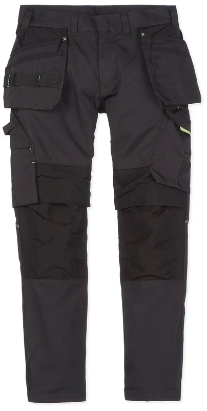 Blakläder 149613309933C152 Service Trousers with Nail Pocket, Black/Yellow, Size C152