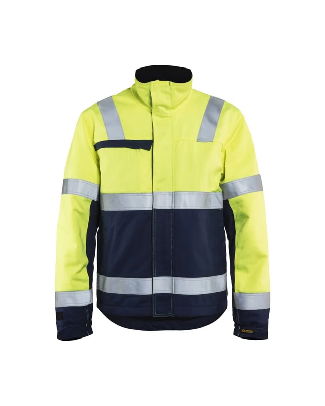 Blakläder 406915143389X-Small Winter Jacket "Multinorm", Yellow/Navy Blue, X-Small