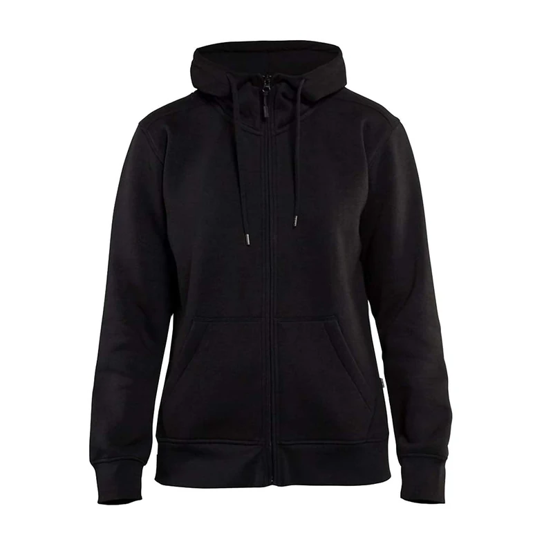 Blakläder 339510489900XL Ladies Hoodie Size with Full Zipper in Black, XL