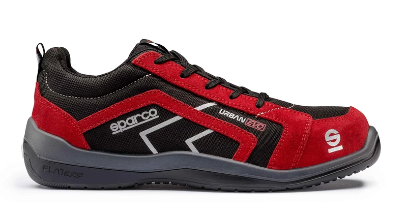 Sparco 0751844 NRRS Urban Evo Shoes, Black/Red