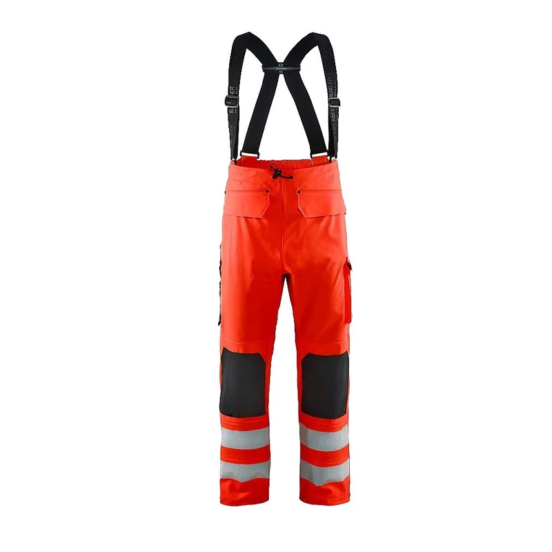 Blakläder 130220035500S High-Vis "Level 2" Rain Trousers, Red, Small