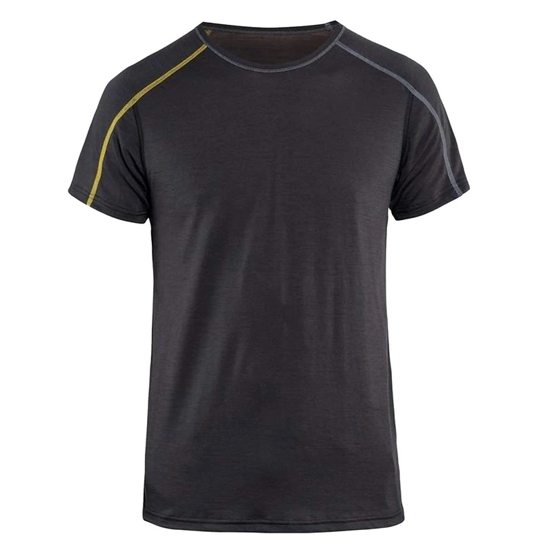 Blakläder 479817349835XXXL "XLIGHT" Underwear T-Shirt, Dark Grey/Yellow, 3X-Large