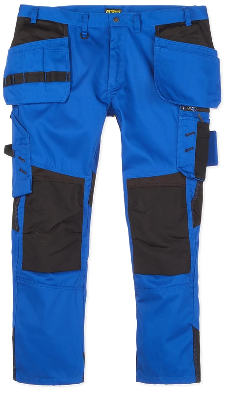 Blakläder 155518608599C146 Craftsman Trousers, Cornflower Blue/Black, Size C146