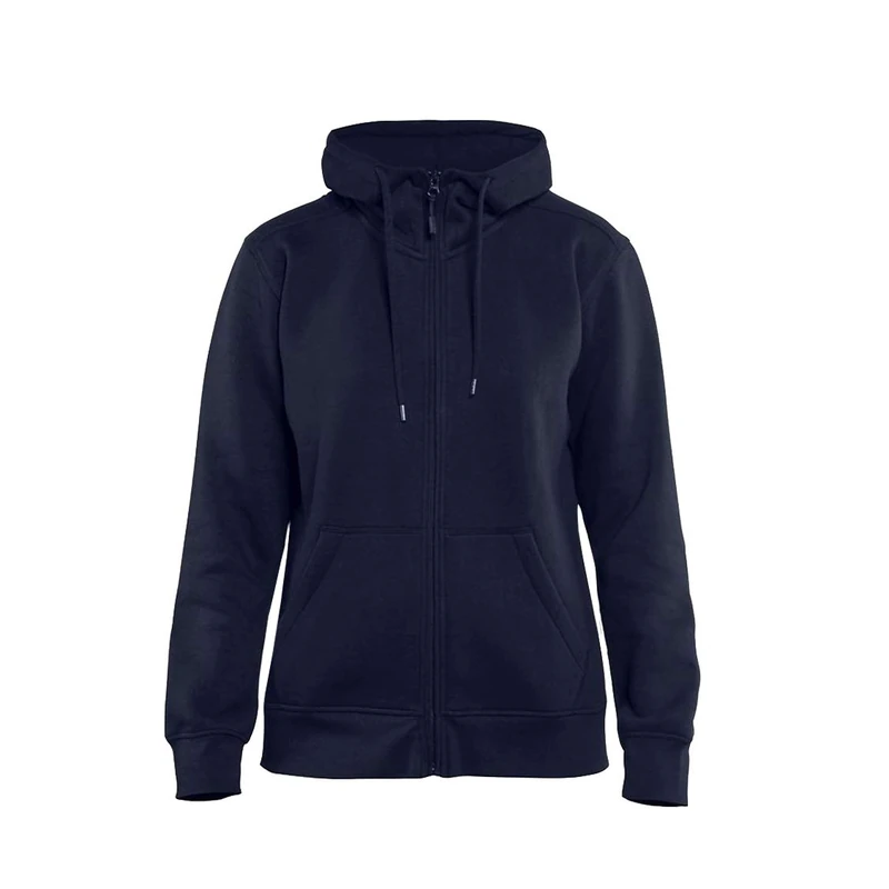 Blakläder 339510488800XXX-Large Ladies Hoodie Size with Full Zipper in Navy Blue, XXX-Large