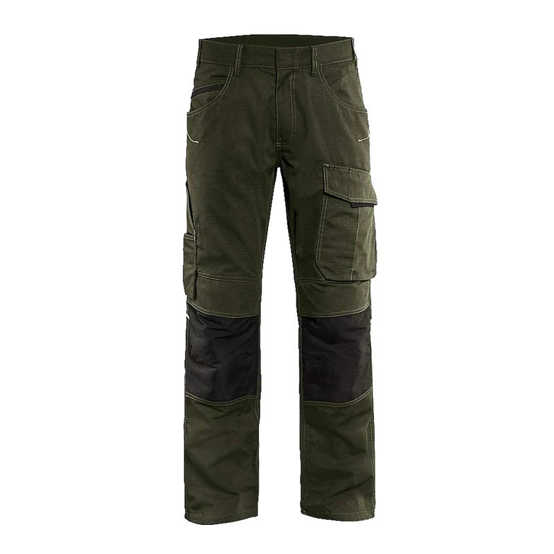 Blakläder 149513304599C148 Service Trousers, Olive Green/Black, C148