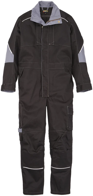 Blakläder 606115169994C46 Anti-Flame Overall, Black/Grey, Size C46