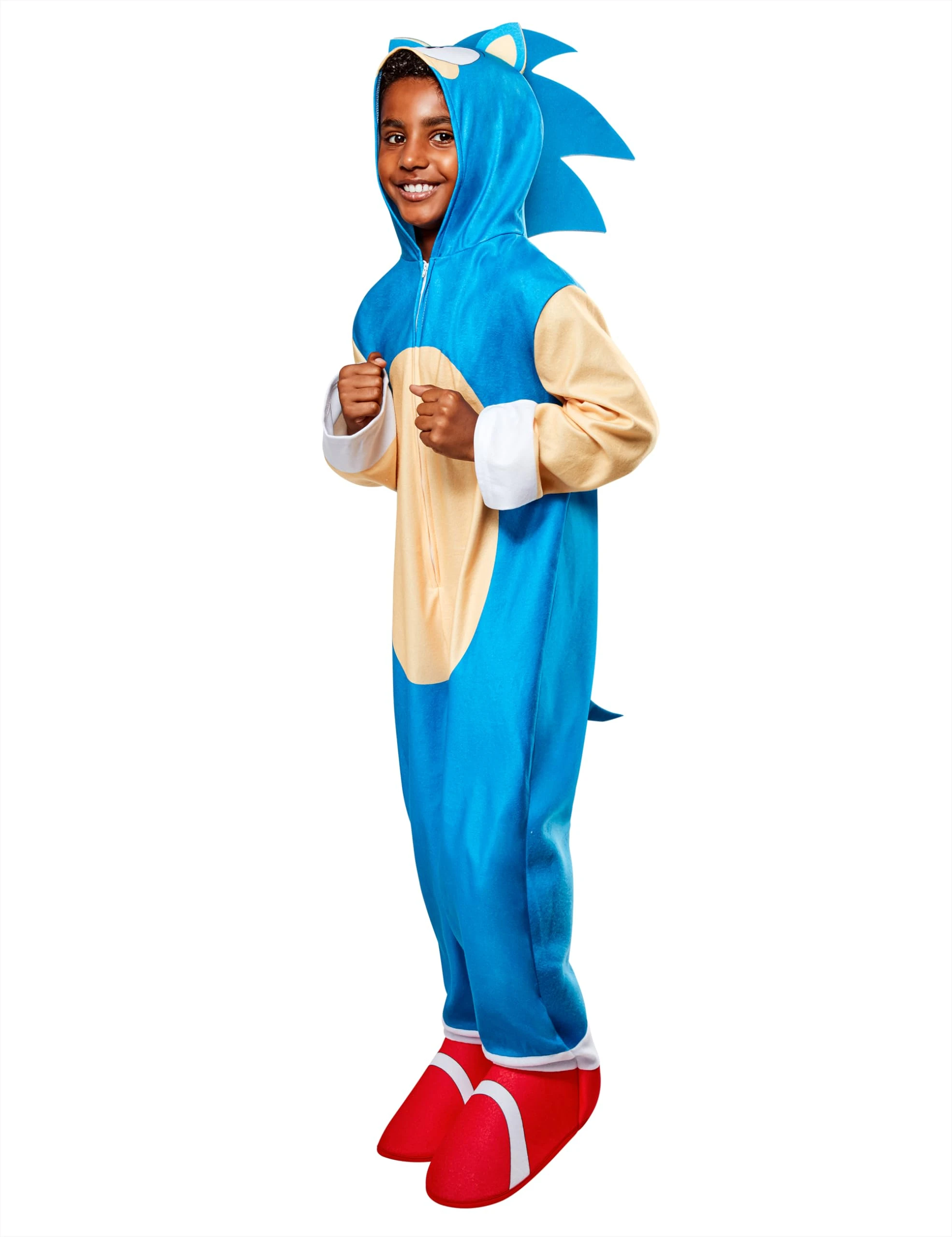 Rubies 641276S Sonic The Hedgehog Jumpsuit Kids Costume, Boys, Girls, Multicolour, 3-5 Years Halloween