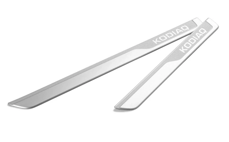 SKODA 565071303B Entry Racks Set Aluminium 4 V + H Kodiaq Lettering