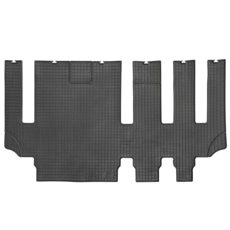 PETEX Rubber mats suitable for Transit Custom/Tourneo Custom from 11/2012 onwards, passenger compartment 2nd row of seats with two sliding doors, black, 1 piece