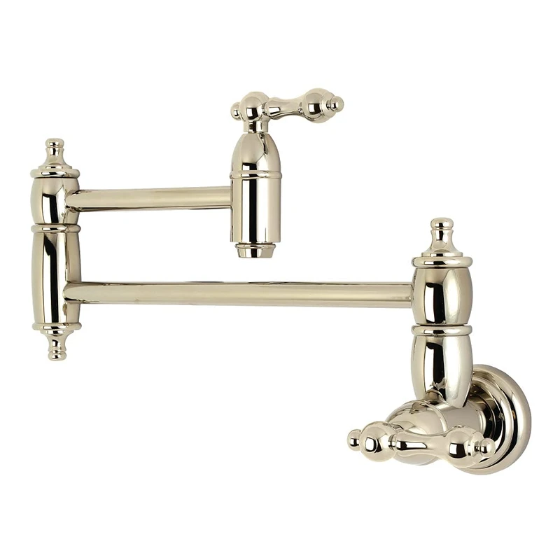 Kingston Brass KS3106AL Restoration Pot Filler, 13" Length, Polished Nickel