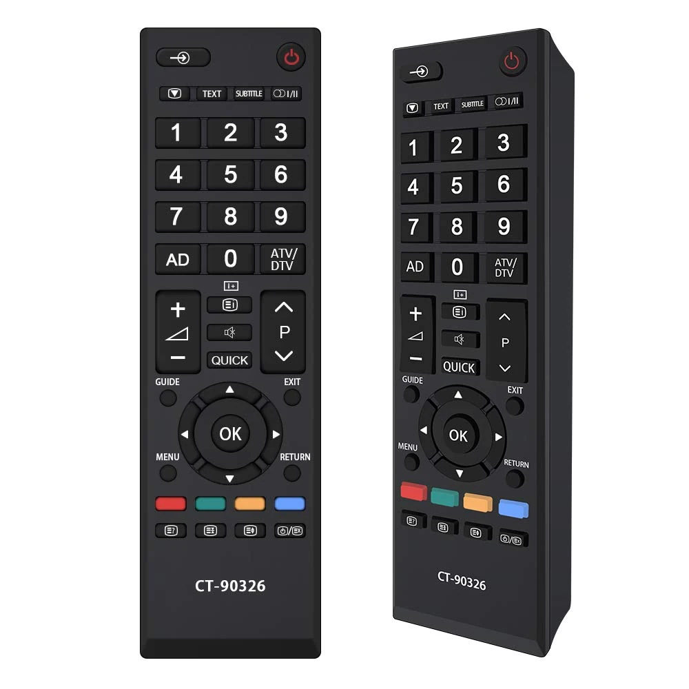 Alkia CT-90326 Remote Control Compatible Replacement for Toshiba TV/LCD/LED, Applicable 32LV713B 32AV636DB 32AV713B 32AV635DB 32AV615DB 32RV635D 37RV635D 40LV713B 40LV665DB 42AV635D