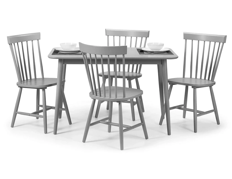 Julian Bowen Set Of 4 Torino Chairs - Grey Dining