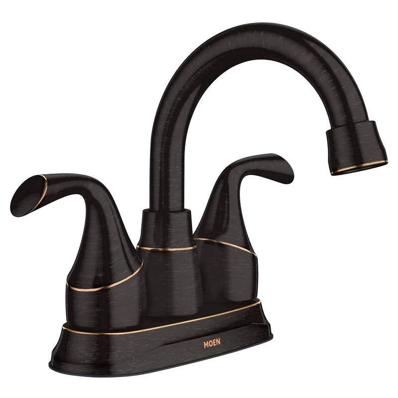 Moen 84115BRB Idora 4 in. Centerset 2-Handle Bathroom Faucet in Mediterranean Bronze