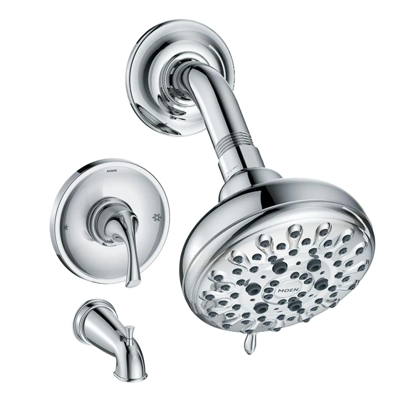 Moen 82115 Idora Posi-Temp Tub and Shower with Valve Included, Chrome