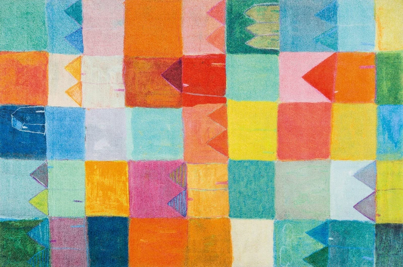 Wash + Dry Mat, Polyamide, Multicoloured, 140 x 200 cm