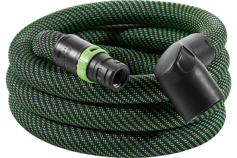 Festool Tapered Braided Sleeve Antistatic Suction Hose, 3.5 Meter Length x 27/32 mm Diameter