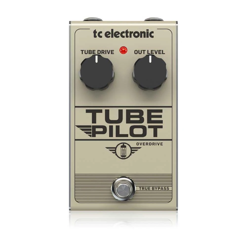 TC Electronic TUBE PILOT OVERDRIVE 12AX7-Equipped Real Tube Overdrive Pedal with Warm and Expressive Sound