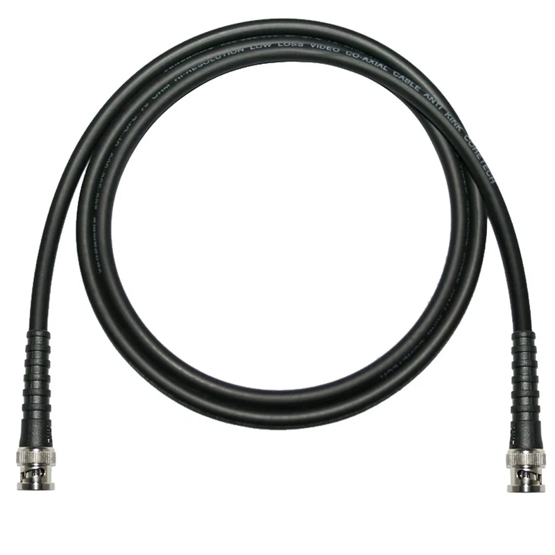 75 Ohm BNC to BNC Lead Van Damme Coaxial Cable RG59, Video, CCTV, Word Clock (25 M, Black)