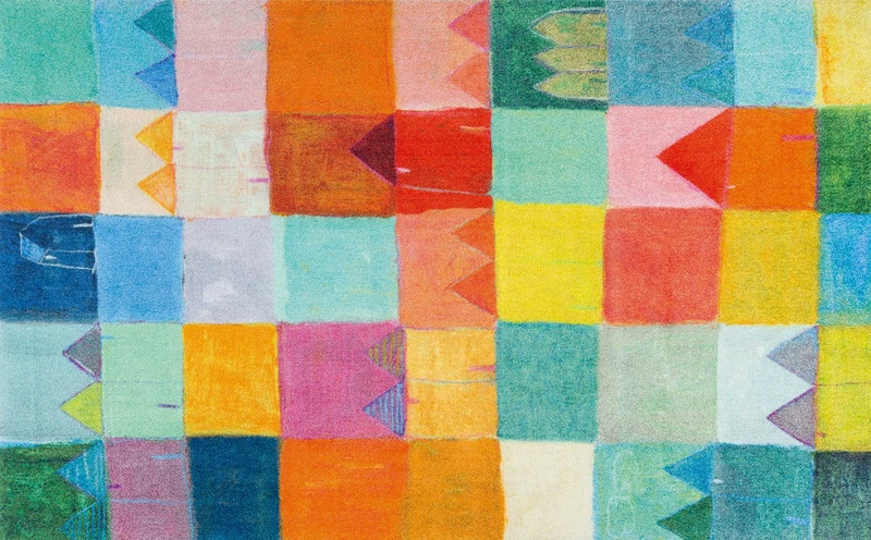 Wash+Dry Doormat, Cotton, Multicoloured, 110x175cm