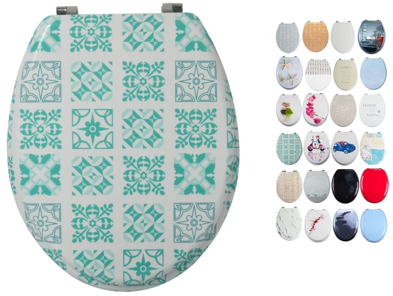 MSV Sintra Toilet Seat MDF Wood Core Hinges Stainless Steel High Quality and Stable Quality