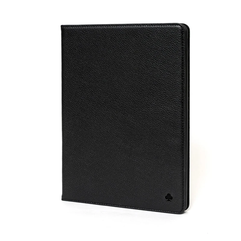 Porter Riley - Leather Case for iPad 9.7" 2017/2018 5th and 6th Generation. Premium Genuine Leather Stand/Cover/Flip Case (Pure Black) - Image 1