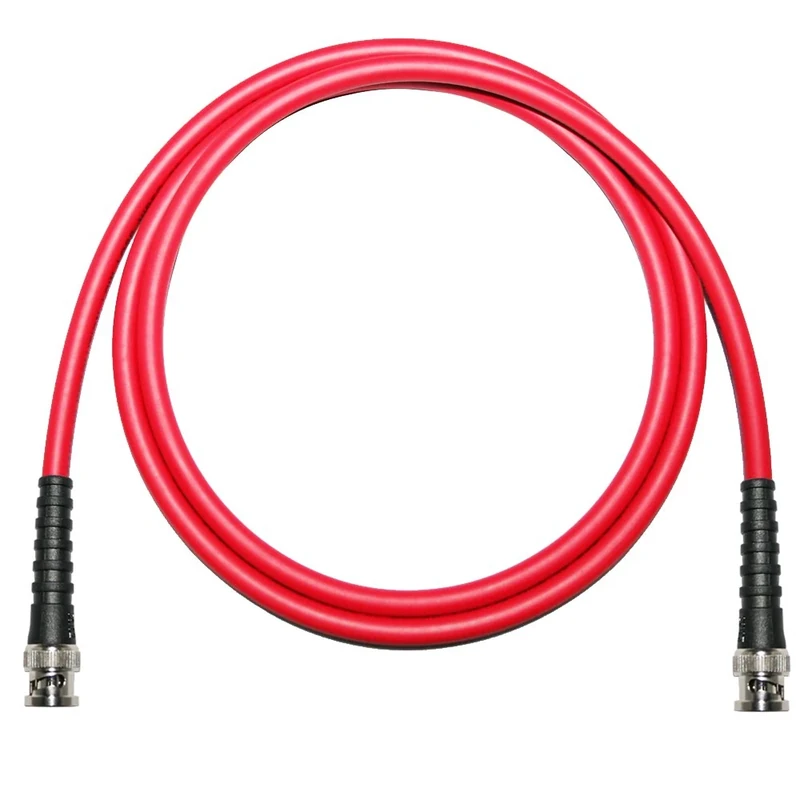 75 ohm BNC to BNC Lead. Van Damme Coaxial Cable. RG59, Video, CCTV, Word Clock (20m, Red)