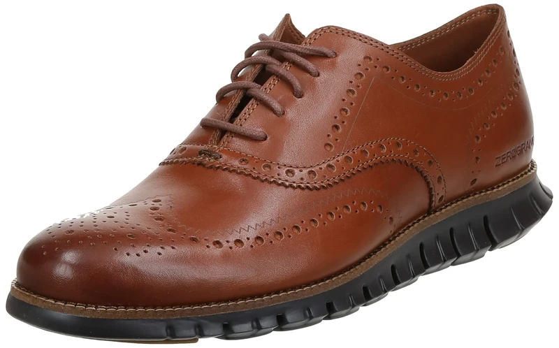 Cole Haan Men's Zerogrand Wing Ox Oxford, British Tan Leather/Java, 12 UK