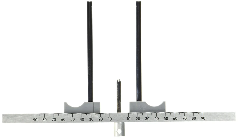Marchesi 102204081 Cylinder Measuring Gauge for Profile Cylinder for Determining Installation Lengths Aluminium Silver Anodised - Image 1