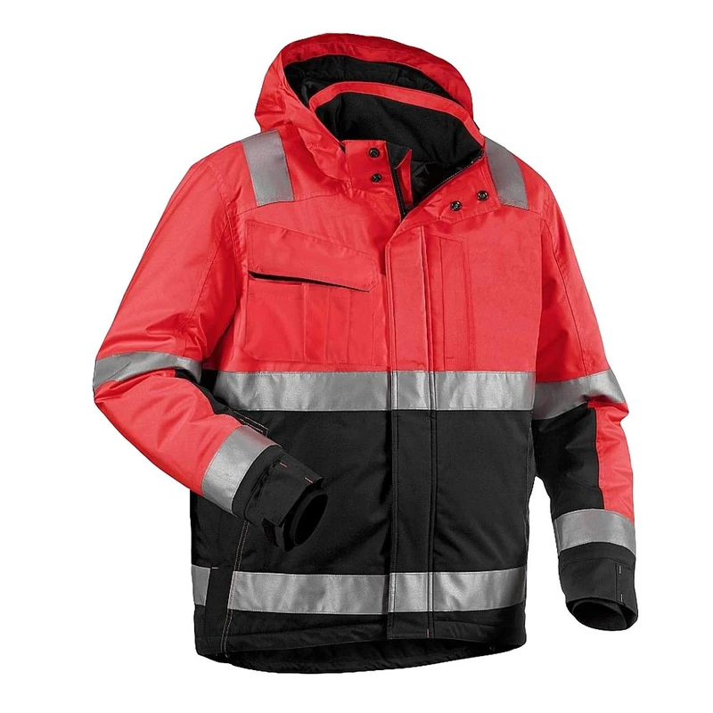 Blakläder 487019875599XX-Large High-Vis Winter Jacket, Red/Black, XX-Large